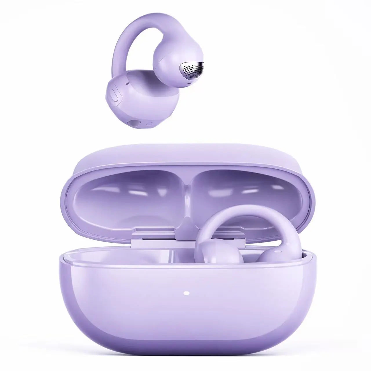 MISHUAI Open-Ear Headphones Bluetooth 6.0, USB-C Charging Box, Long Battery Life, Automatic Intelligent Matching, Compatible with All Systems, Touch Control, Sweat-Proof, Suitable for Running, Exercising, Driving, and Driving