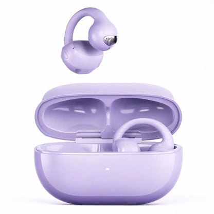 MISHUAI Open-Ear Headphones Bluetooth 6.0, USB-C Charging Box, Long Battery Life, Automatic Intelligent Matching, Compatible with All Systems, Touch Control, Sweat-Proof, Suitable for Running, Exercising, Driving, and Driving