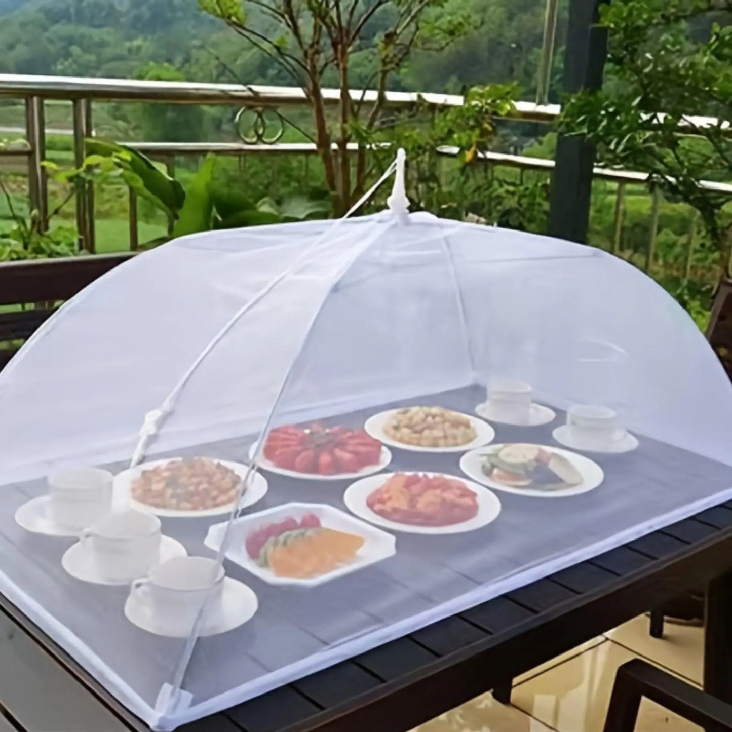 Foldable Mesh Food Cover, Lightweight Portable Food Tent, Picnic Supplies, Ideal for Outdoor Picnics, Bbqs & Parties, Covers for Food Containers, Hygiene