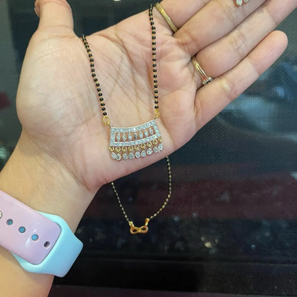 Traditional AD Magalsutra with Ear Stud