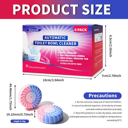 SOPAMI Dual-Color Toilet Bowl Cleaner - 2-In-1 Clean & Deodorize