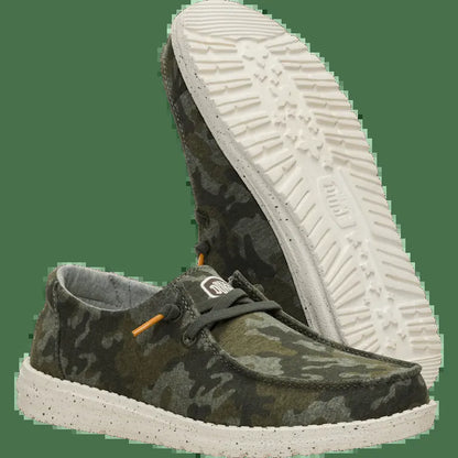 HEYDUDE Wendy Stretch Jersey Camo - Comfortable Slip on Shoes for Women