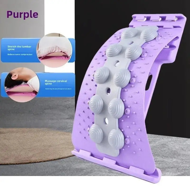 Lumbar Spine Relaxer for Gentle Stretching, Slim Shoulder and Thin Back Support, Yoga Spine Correction for Hunchback Relief, Back Stretcher, Spinal Decompression Stretcher, Relaxation Aid