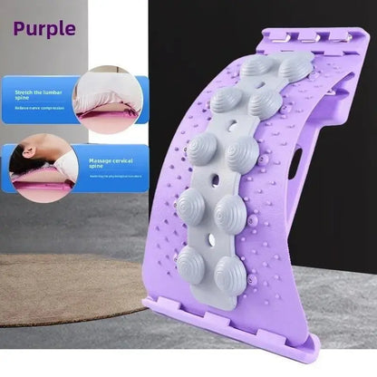 Lumbar Spine Relaxer for Gentle Stretching, Slim Shoulder and Thin Back Support, Yoga Spine Correction for Hunchback Relief, Back Stretcher, Spinal Decompression Stretcher, Relaxation Aid