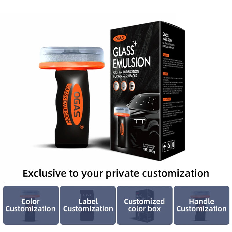 Car Glass Cleaner Gel & Foam Windshield Watermark Remover Anti-Fog Coating, Fast Cleaning for Car Windows, Safe Rainproof