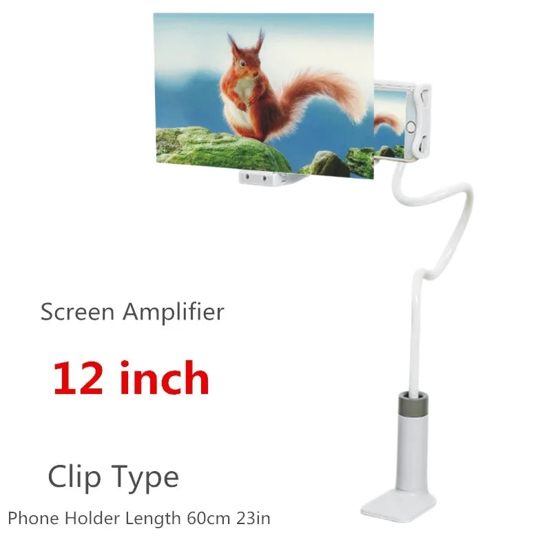 3D HD Mobile Phone Screen Magnifier Desktop Screen Amplifier Phone Holder for Iphone XS MAX Galaxy 4.5-7.0 Inch Smartphone Movie