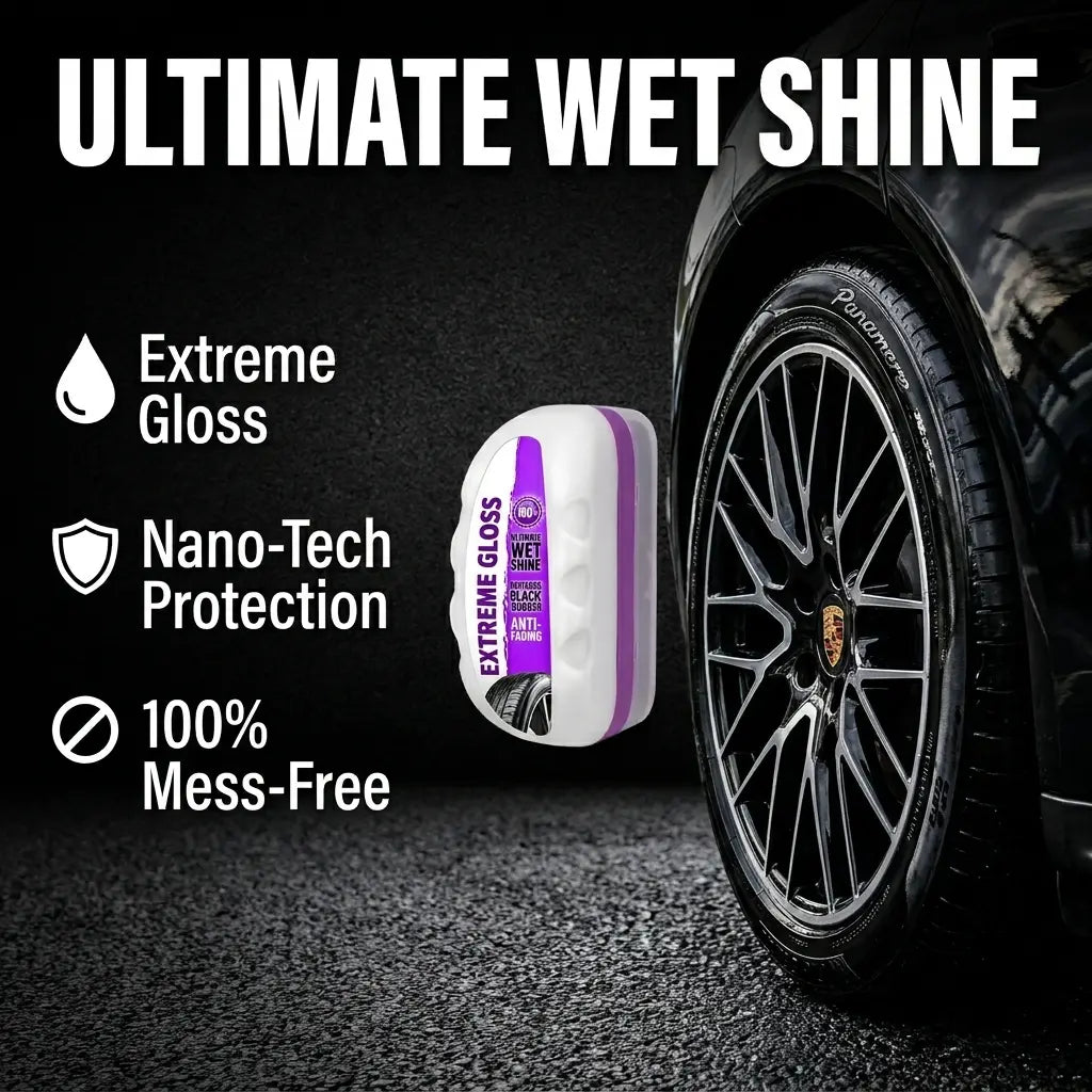 Tire Gloss Protectant, High-End, Long-Lasting, Durable Tires Shine Wax, Maintenance Coating, Keeps Tires Shiny over Time
