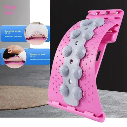 Lumbar Spine Relaxer for Gentle Stretching, Slim Shoulder and Thin Back Support, Yoga Spine Correction for Hunchback Relief, Back Stretcher, Spinal Decompression Stretcher, Relaxation Aid