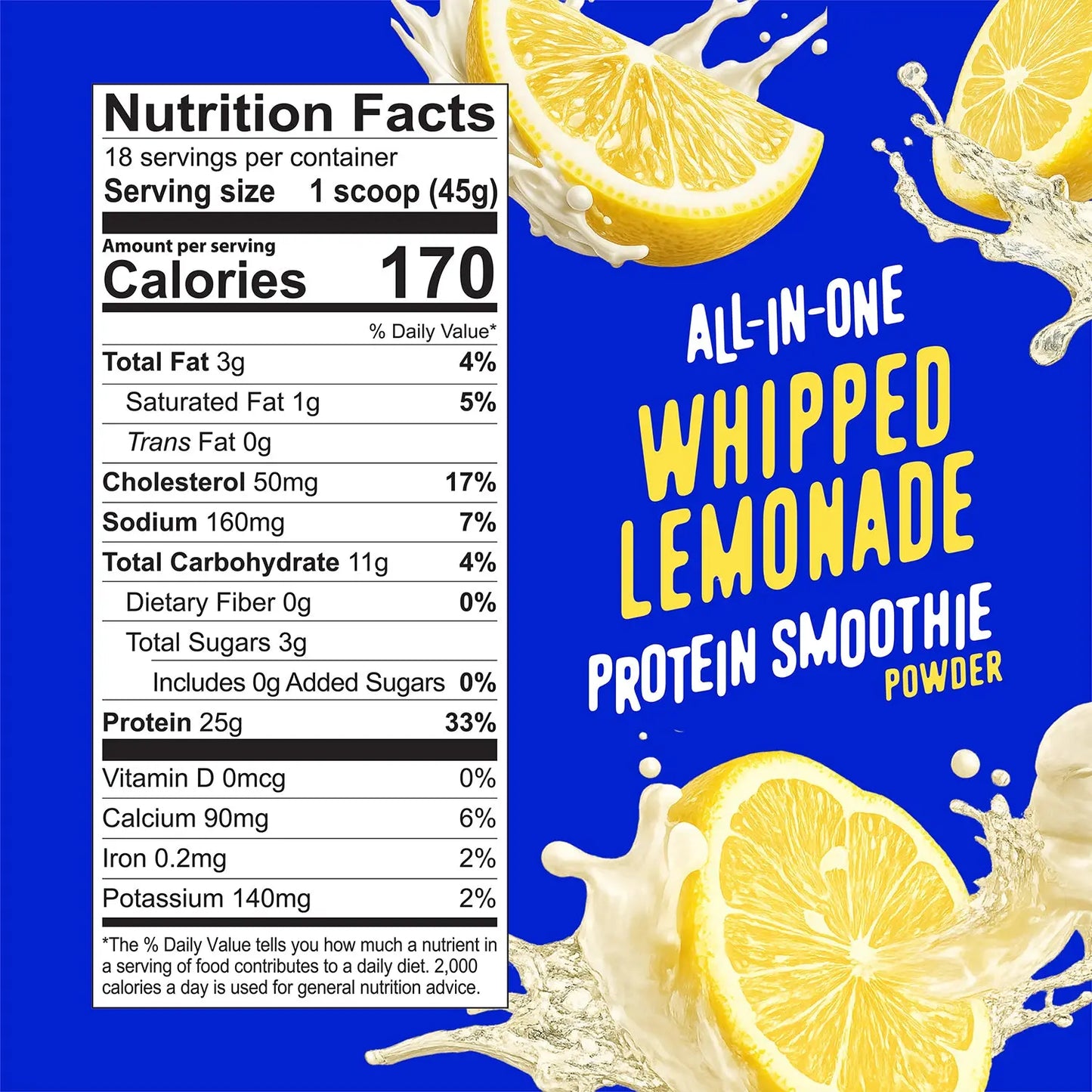 Whipped Lemonade Protein Smoothie by Flavcity Weight Watchers