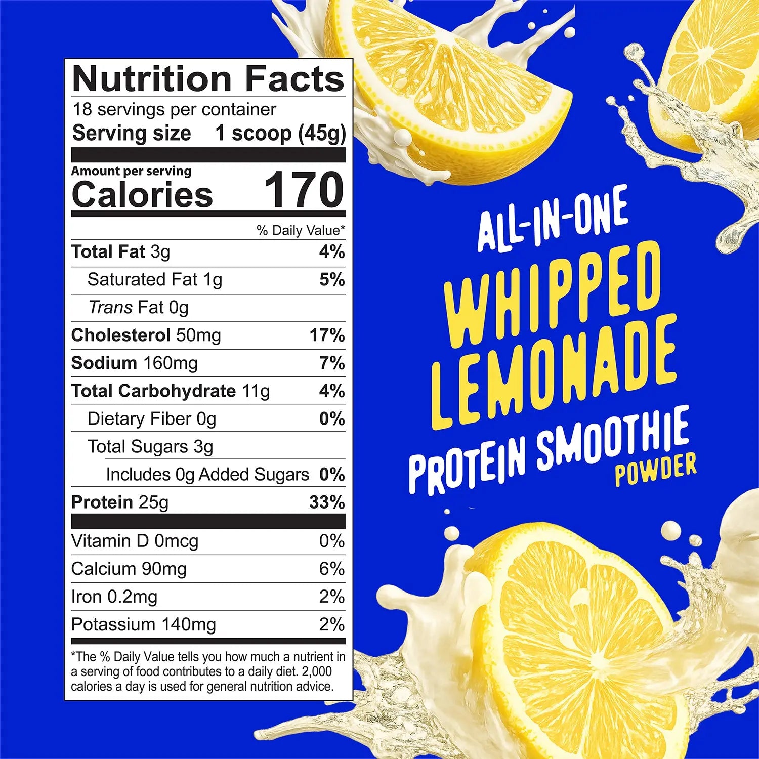 Whipped Lemonade Protein Smoothie by Flavcity Weight Watchers