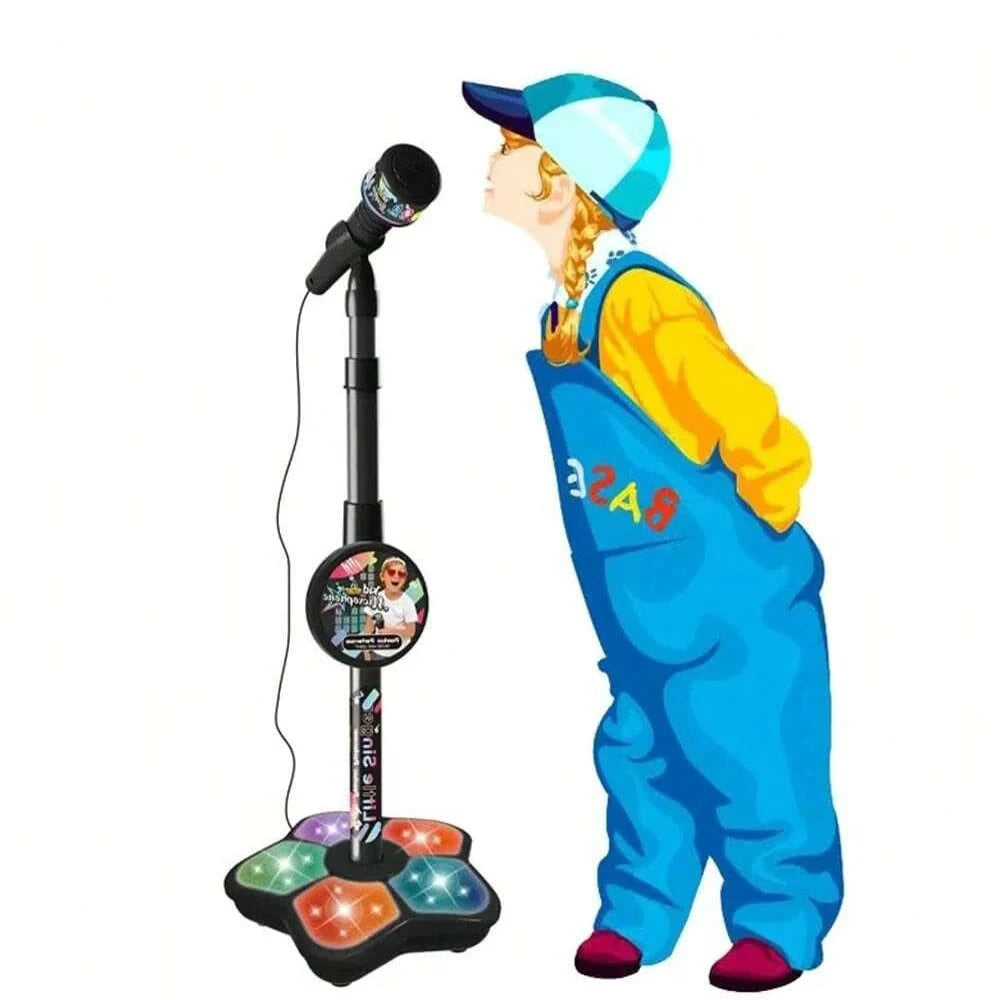 Kids Microphone Stand Toy Portable Children'S Karaoke Electronic Durable Party Karaoke Microphone Stand, Kids Karaoke Machine