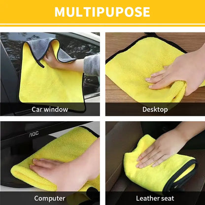10Pcs Microfiber Drying Towel Cart Detailing Cloth Super Absorbent Scratch Free & Lint Free Car Cleaning Supplies Car Wash Accessories