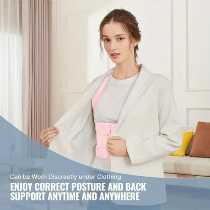 Women'S Adjustable Full Back Posture Corrector Brace, Breathable Posture Belt, Posture Strap Support for Shoulder Stretch, Spine Alignment, Upper and Lower Back Pressure Relief, Waist Trimmer Belt for Healthcare, Posture Straightener