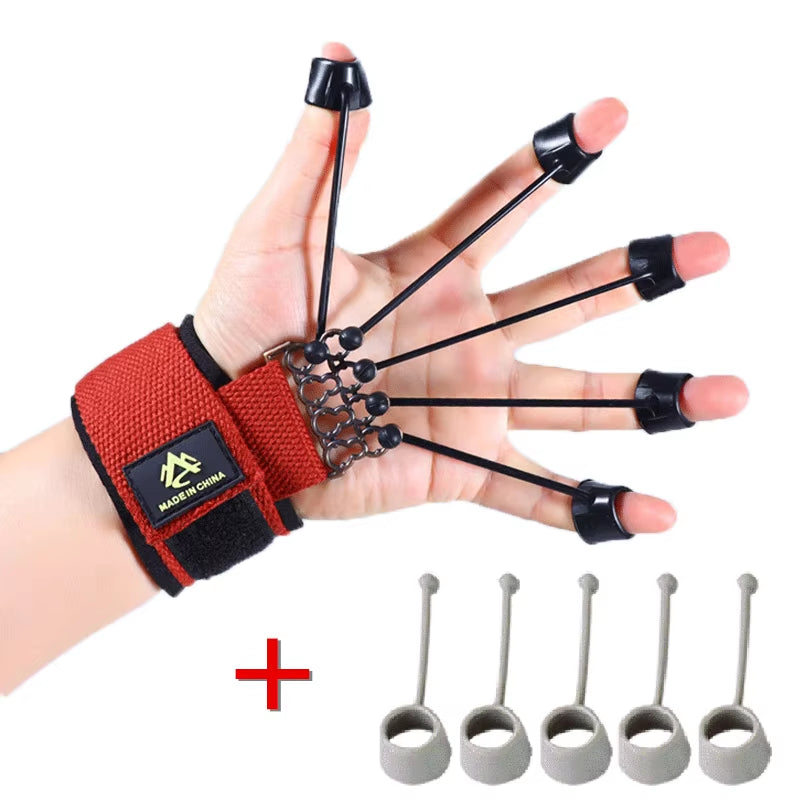 Finger Flexion Extension Rehabilitation Training Equipment Musical Instrument Finger Power Exerciser Silicone Portable Hand Grip
