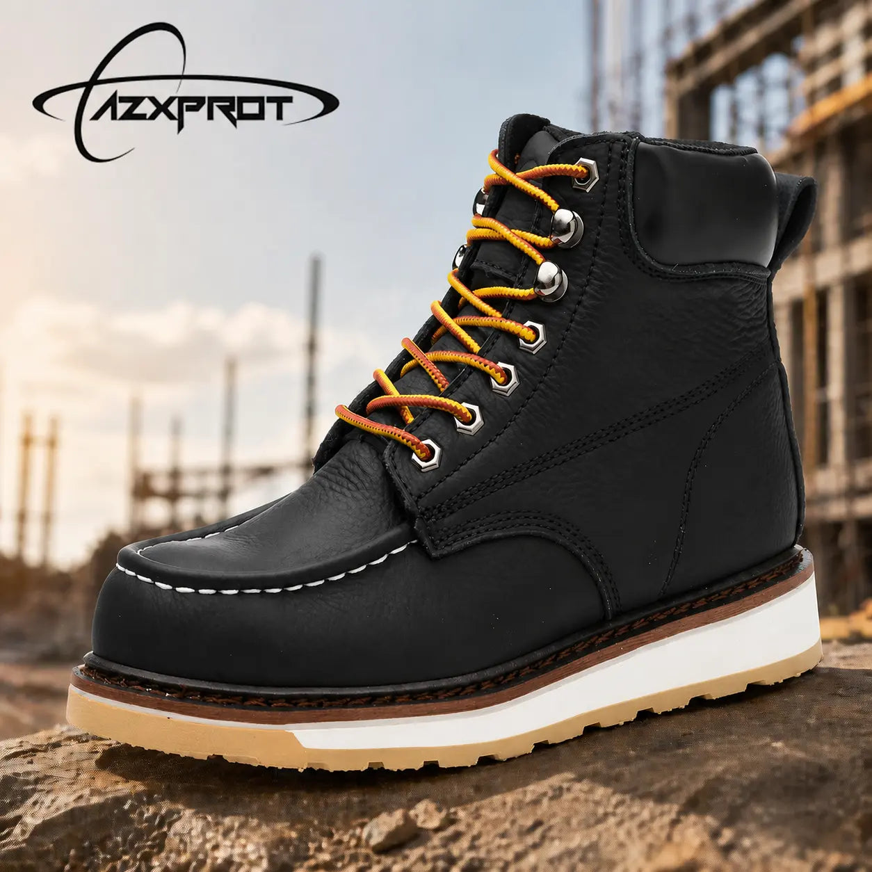 AZXPROT Men'S Boots Boots for Men Casual Boots Motorcycle Combat Ankle Dress Boots Mens