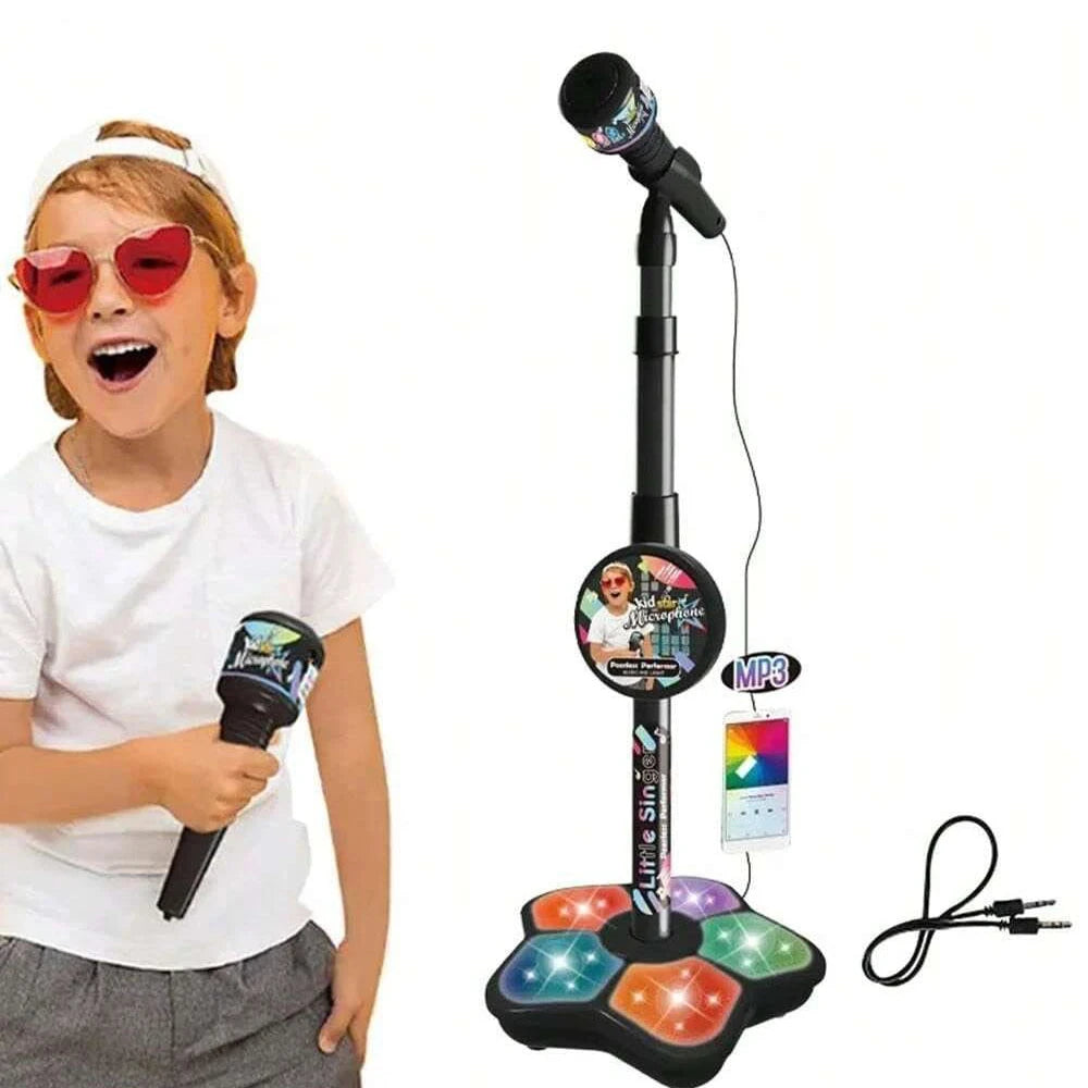 Kids Microphone Stand Toy Portable Children'S Karaoke Electronic Durable Party Karaoke Microphone Stand, Kids Karaoke Machine