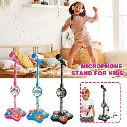 Kids Microphone Stand Toy Portable Children'S Karaoke Electronic Durable Party Karaoke Microphone Stand, Kids Karaoke Machine