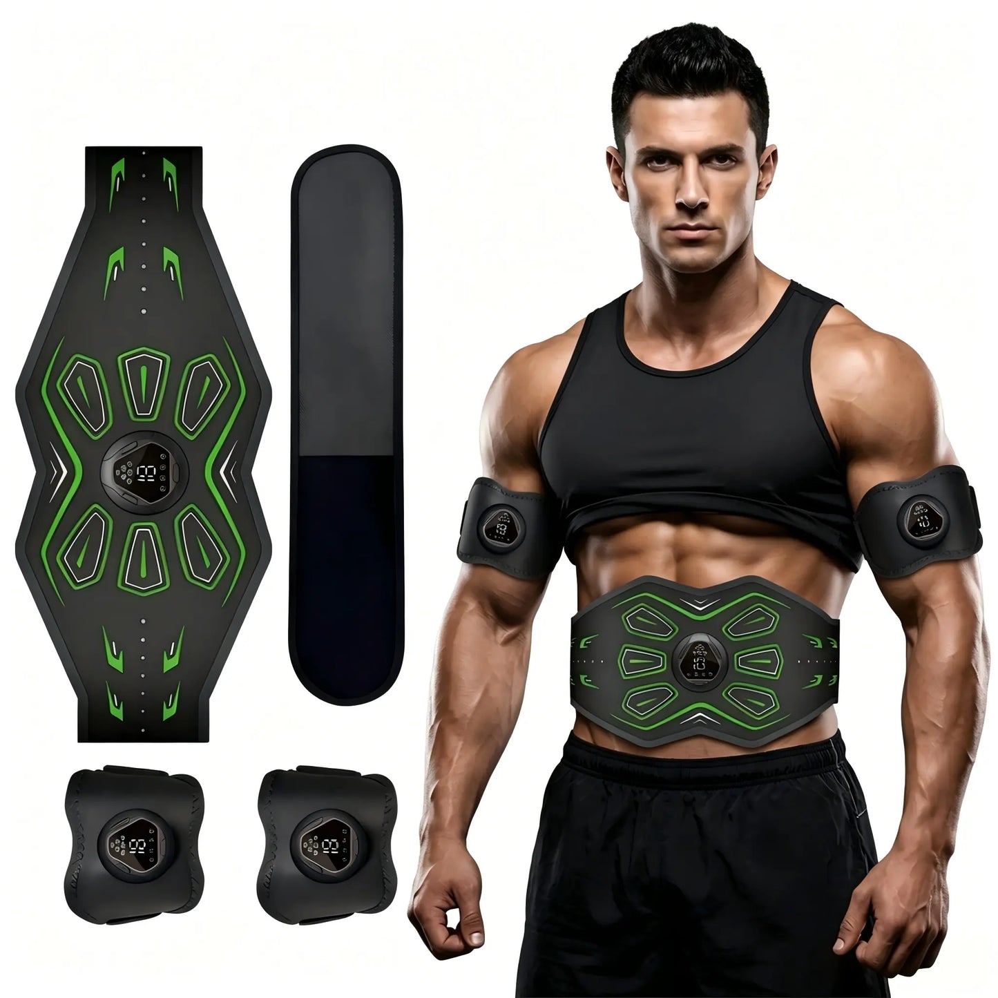 2026 New Model Abdominal and Arm Strength Training Device: 6 Modes, 18 Intensity Levels; a Powerful Aid for Ab Workouts and Arm/Abs Muscle Contraction and Relaxation; Ab Workout + Arm Exercise Set
