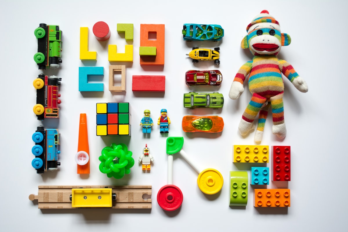 Colorful children's craft toys