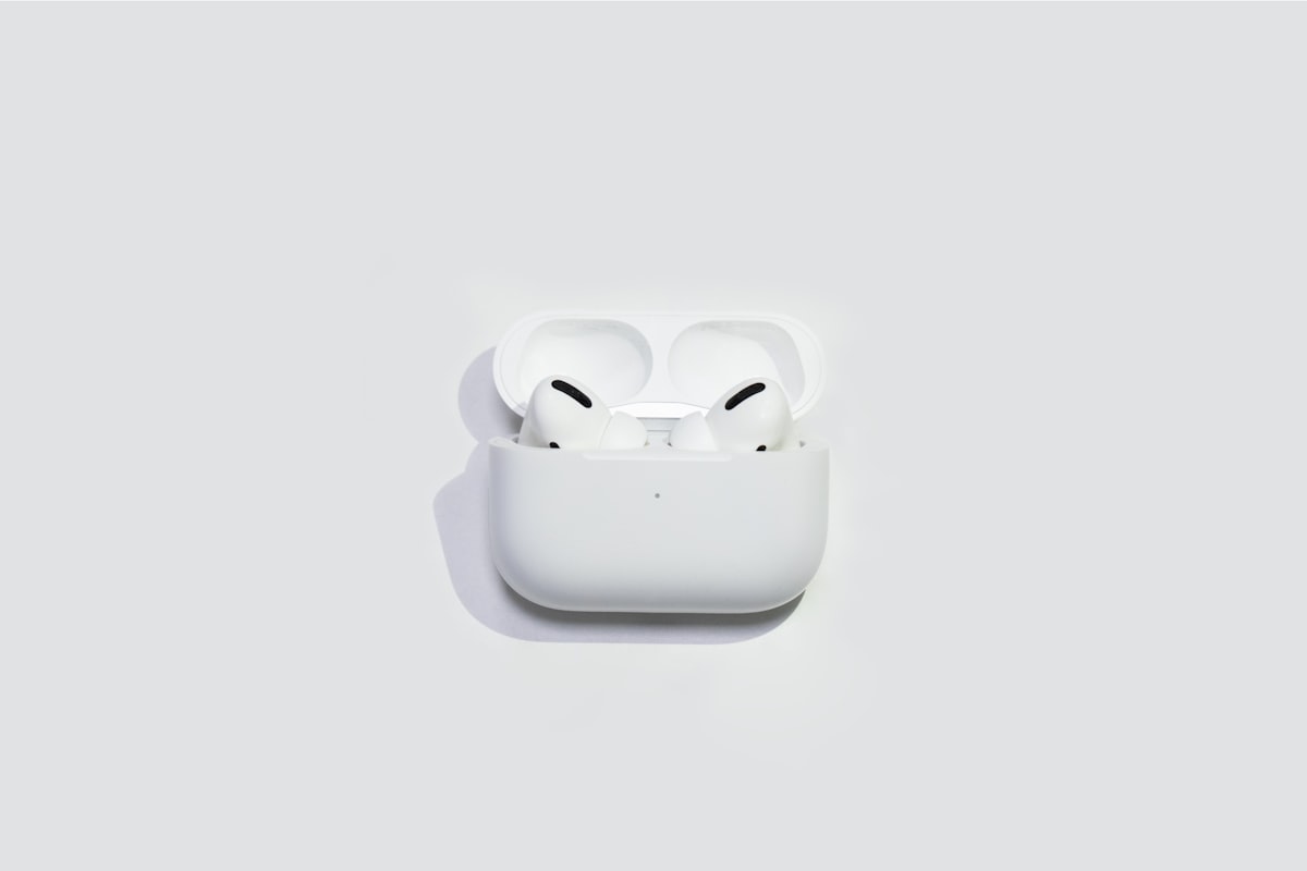 White smartwatch with white sport band