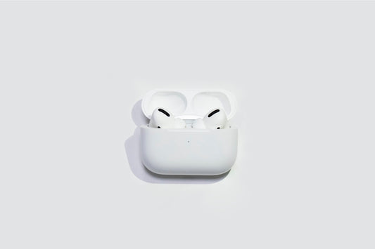 White smartwatch with white sport band