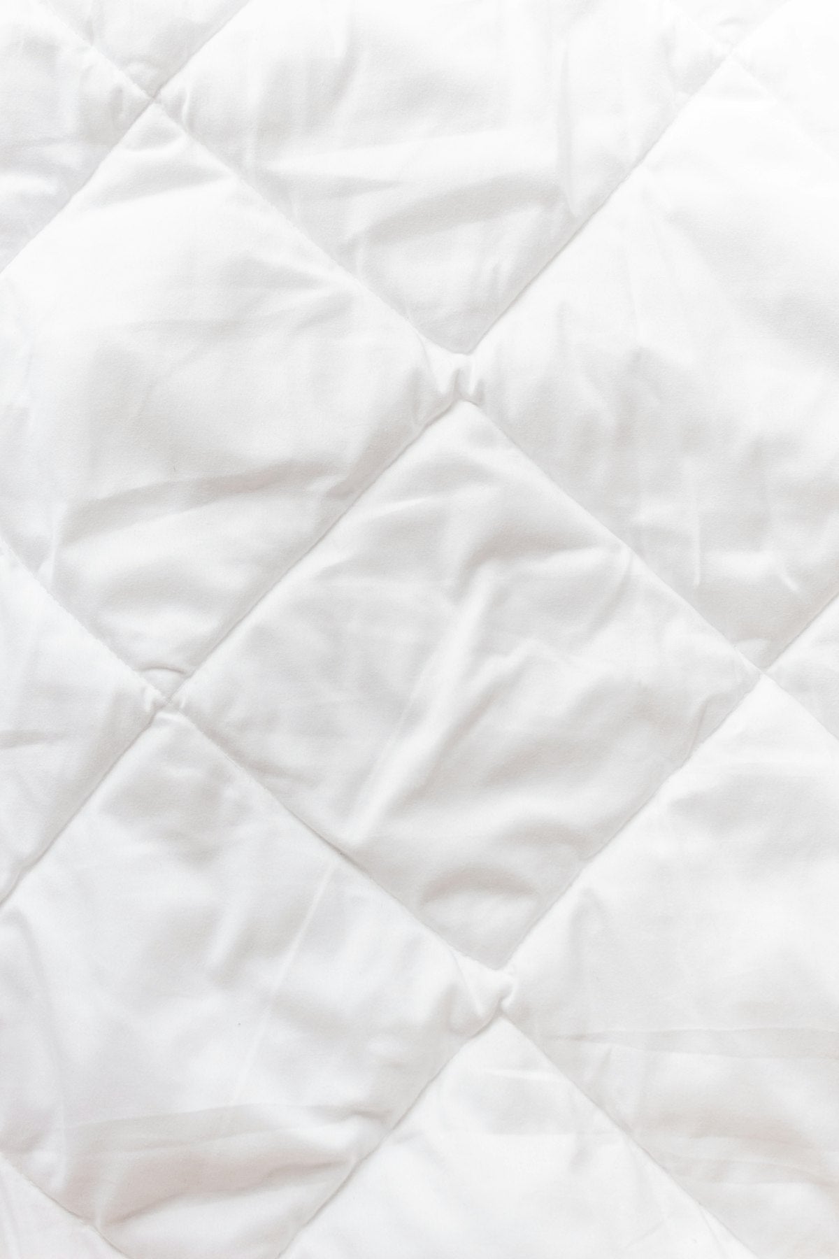 Soft quilted weighted blanket texture