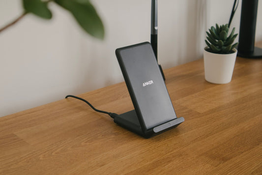 Black rectangular power bank device