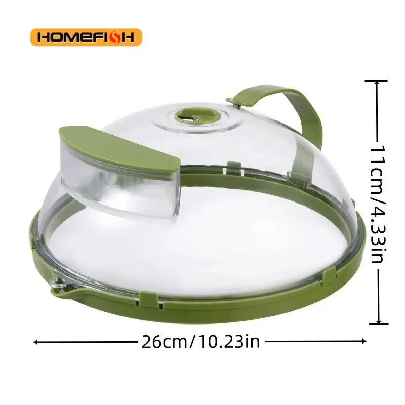 Microwave Food Cover Clear Microwave Splash Guard with Steamer and Handle Kitchen Gadgets