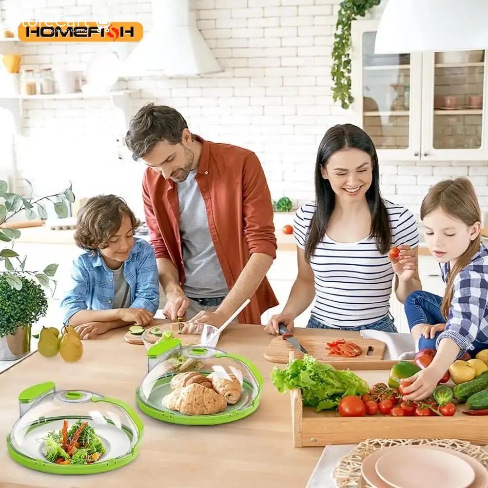Microwave Food Cover Clear Microwave Splash Guard with Steamer and Handle Kitchen Gadgets